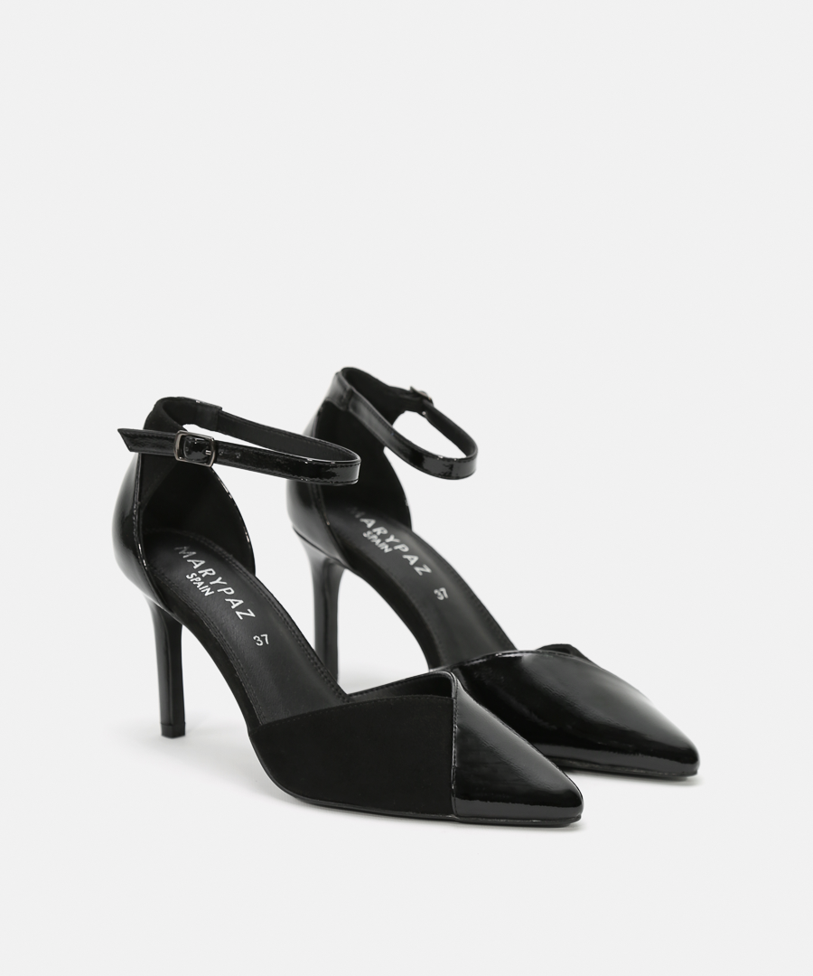 Zapatos tacón puntera combinada image number null